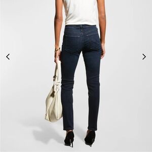 AG The Prima Mid-Rise Cigarette jeans in dark wash denim 27 R EXCELLENT LIKE NEW